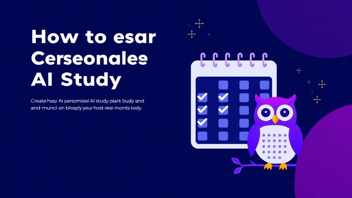 How to Create a Personalized Study Plan with AI